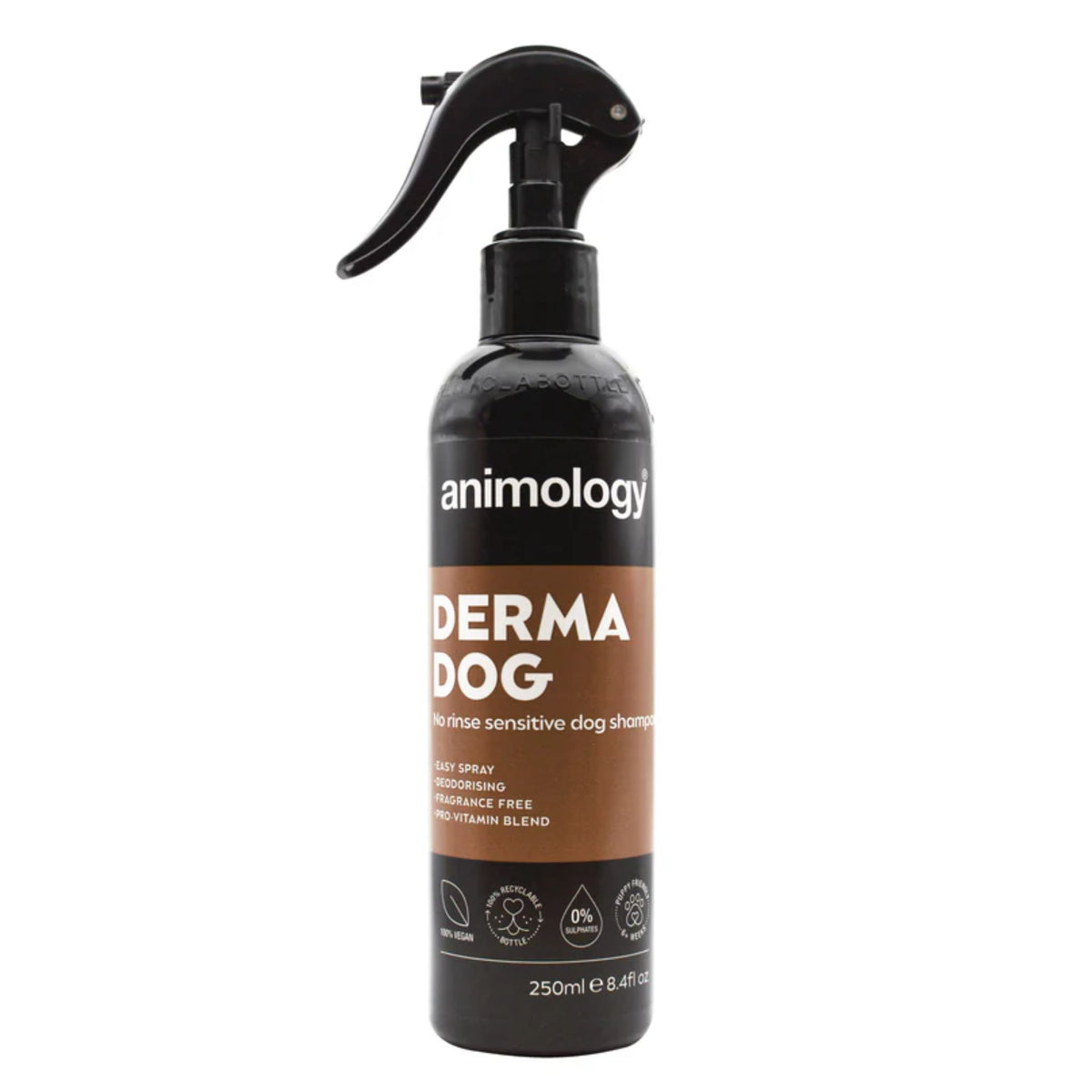 Animology Derma Dog No Rinse Sensitive Dog Shampoo Spray 250mL