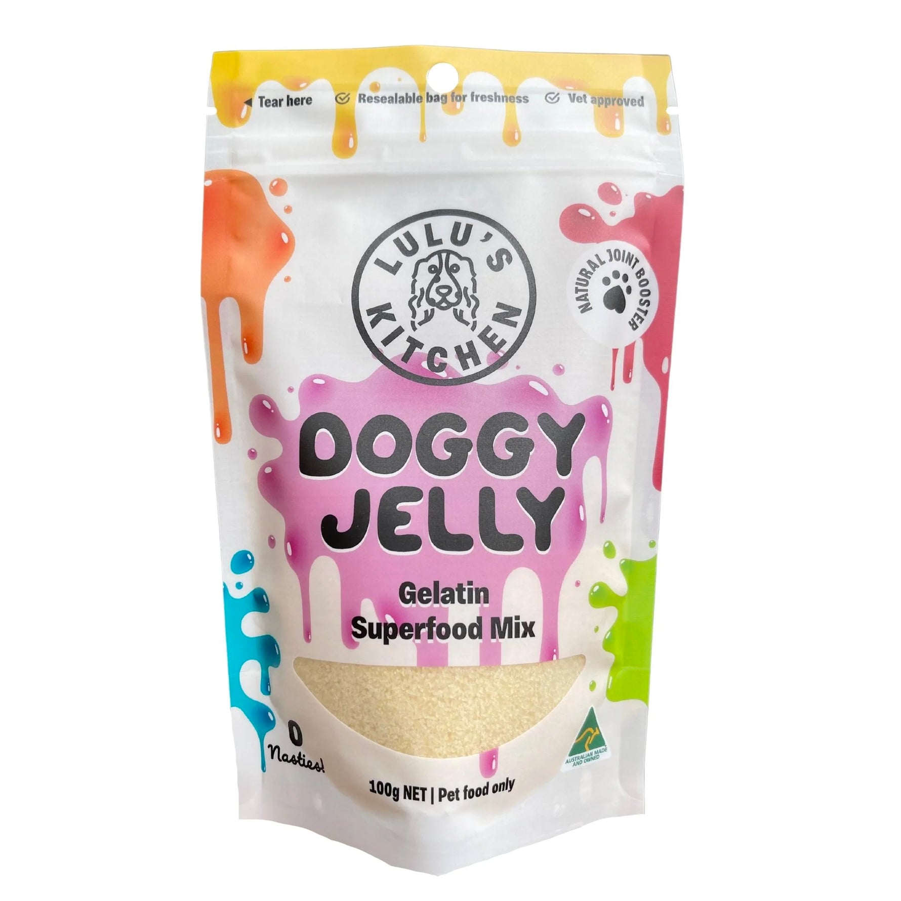 Lulu's Kitchen Doggy Superfood Jelly - Plain 100g