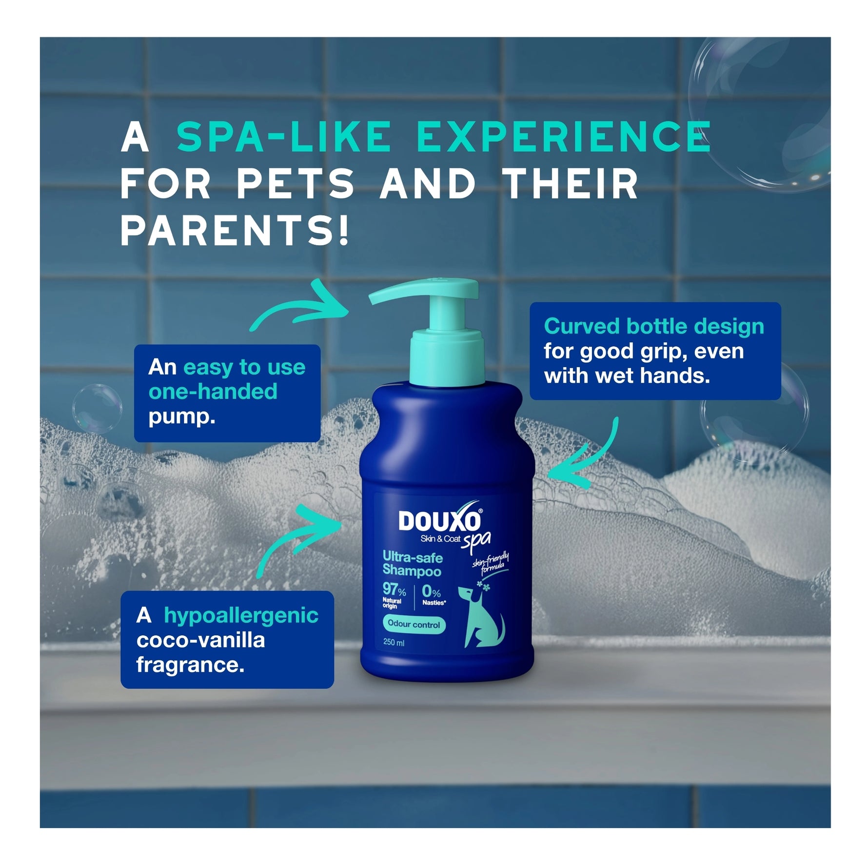 Douxo Spa Ultra-Safe Odour Control Shampoo for Dogs 250mL