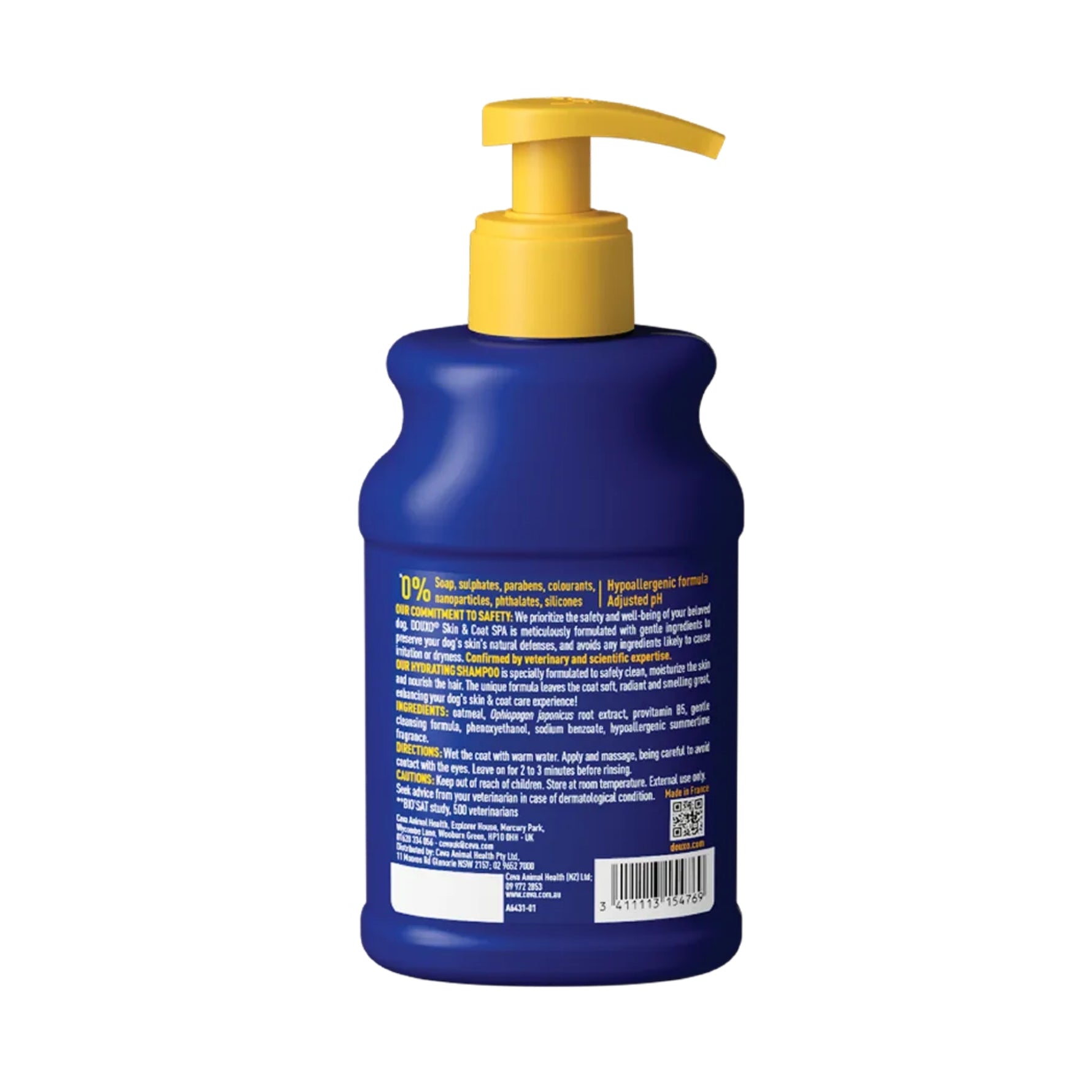 Douxo Spa Ultra-Safe Hydrating Oatmeal Shampoo for Dogs 250mL