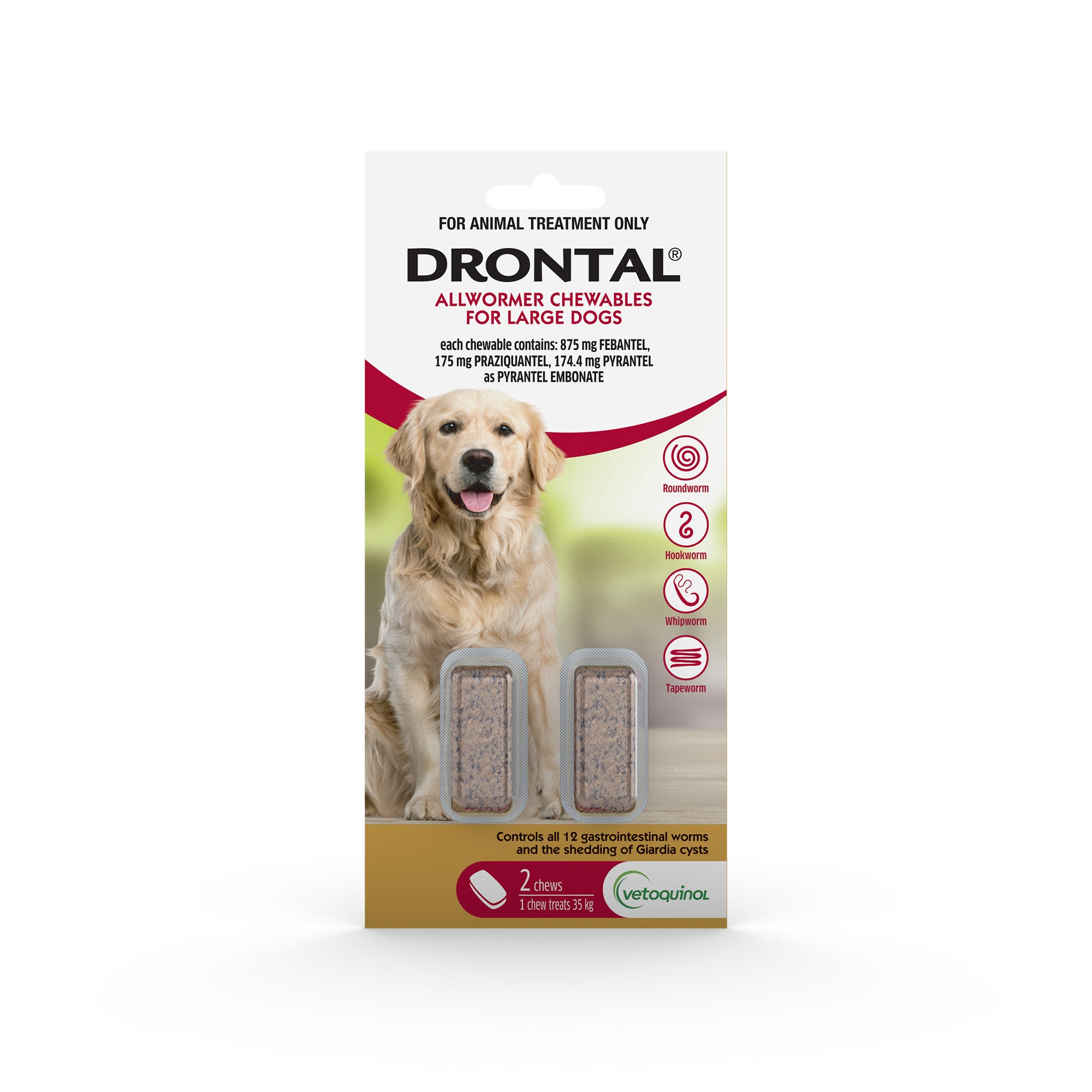 Drontal Allwormer Chews for Large Dogs