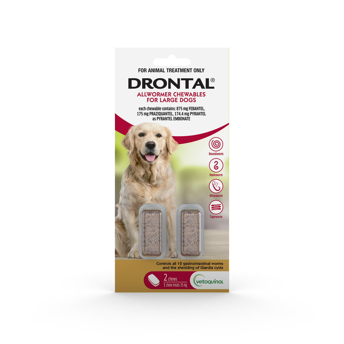 Drontal Allwormer Chews for Large Dogs