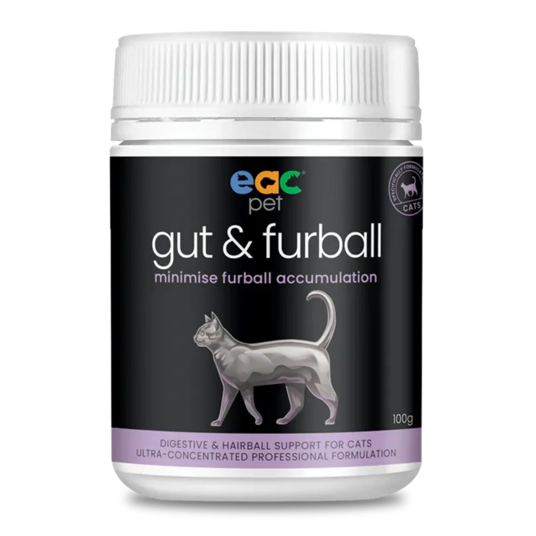 EAC Gut & Furball - Daily Digestive & Furball Support For Cats 100g