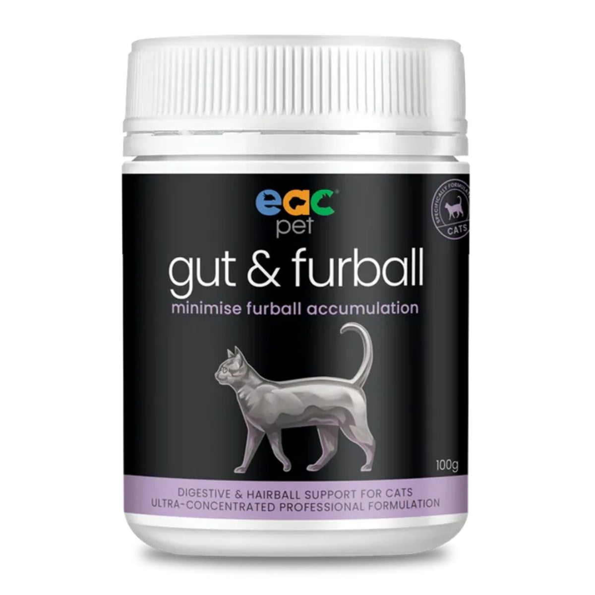 EAC Gut & Furball - Daily Digestive & Furball Support For Cats 100g