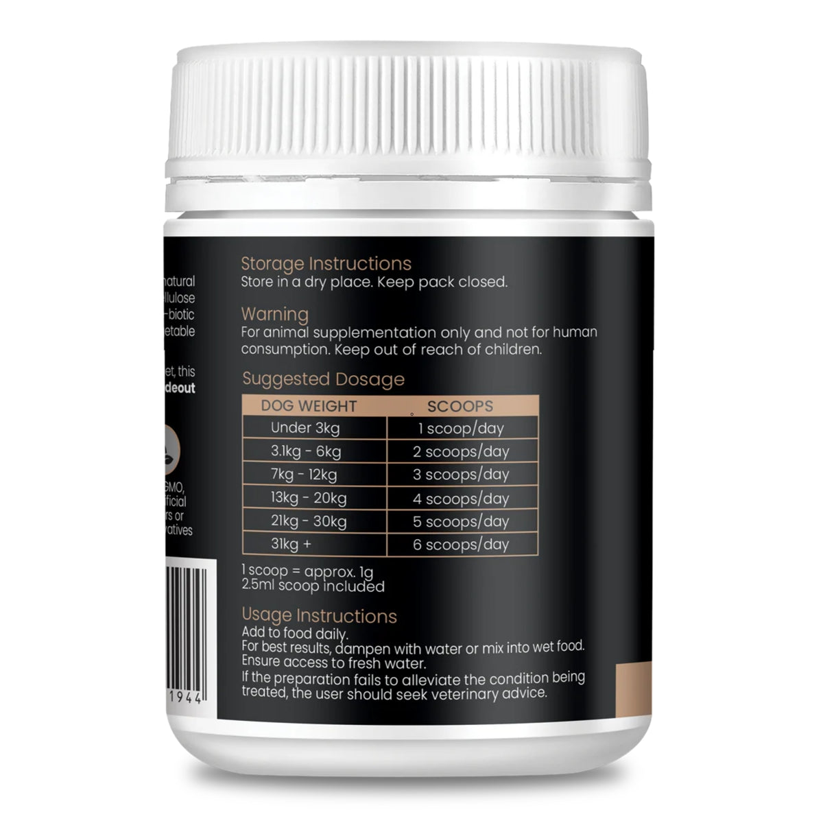 EAC Gut & Gland Anal Gland Expression Support for Dogs 200g