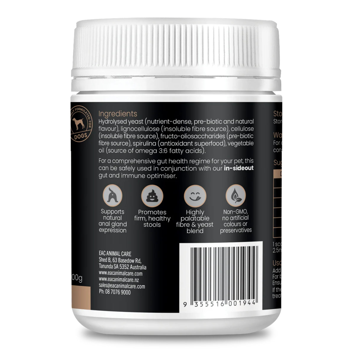 EAC Gut & Gland Anal Gland Expression Support for Dogs 200g