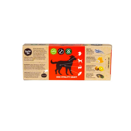 Earthz Pet Hearty Beef Dog Vitality Gravy - Medium/Large Dog (5x50mL Pack)