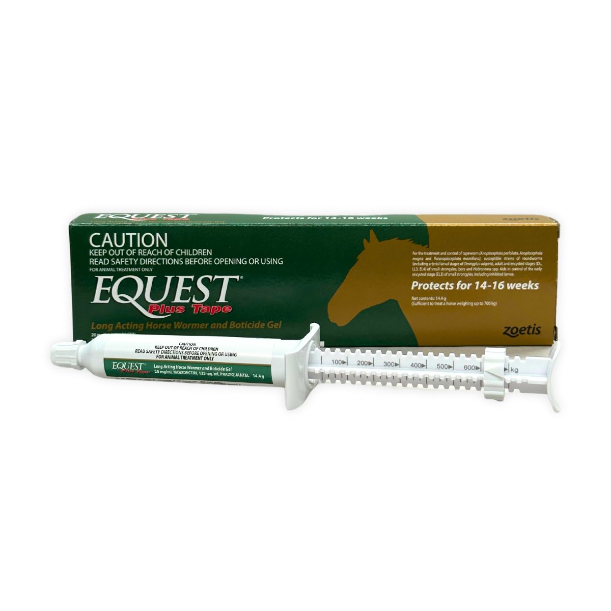 Equest Plus Tape Long Acting Horse Wormer and Boticide Gel 14.4g
