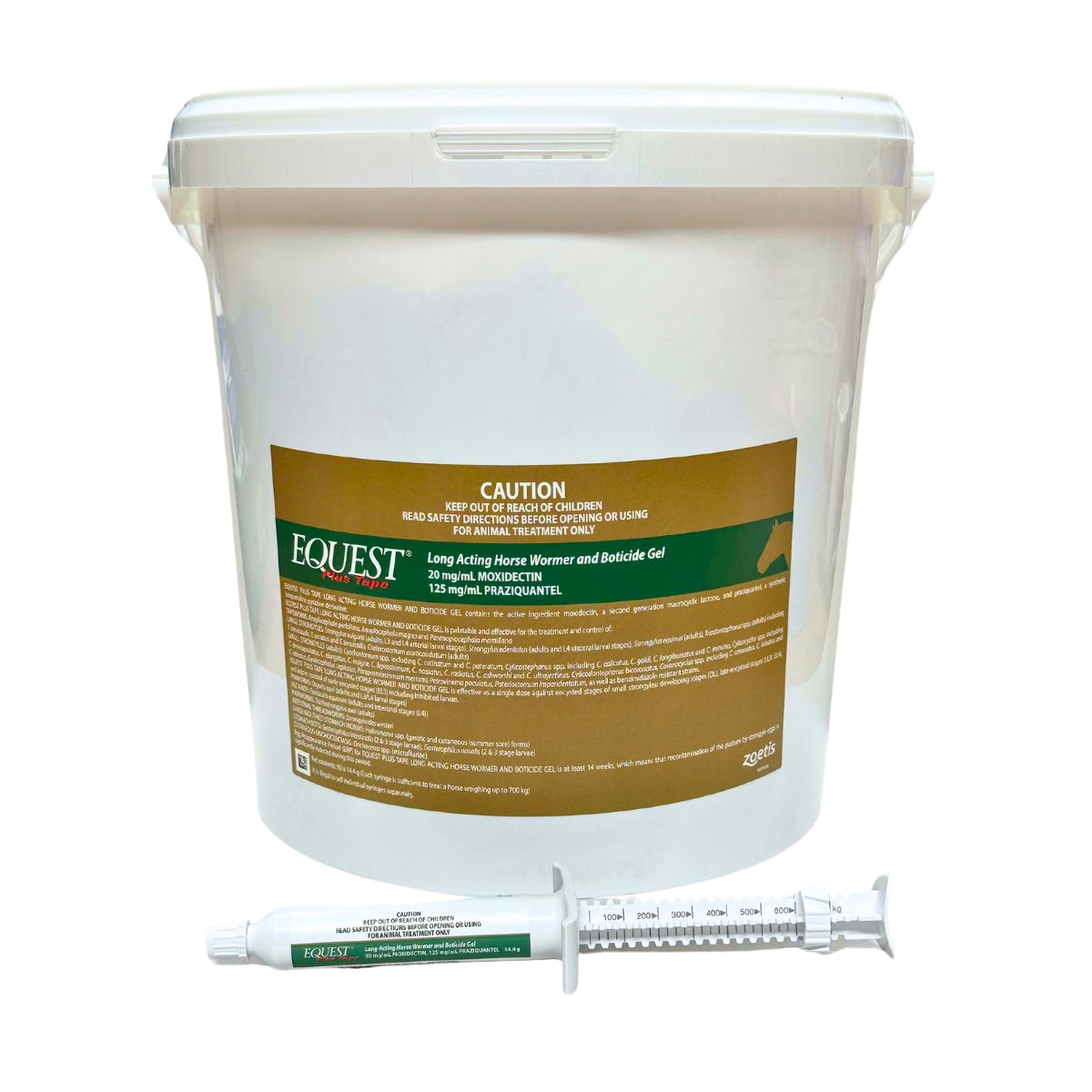 Equest Plus Tape Long Acting Horse Wormer Stud Bucket 50 Tubes