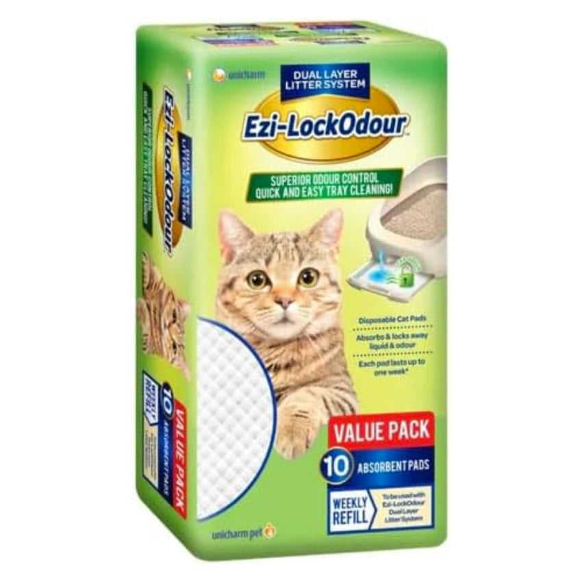 Ezi-Lock0dour Disposable Absorbent Cat Pads