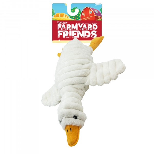 FurKidz Farmyard Friends Goose Plush Dog Toy