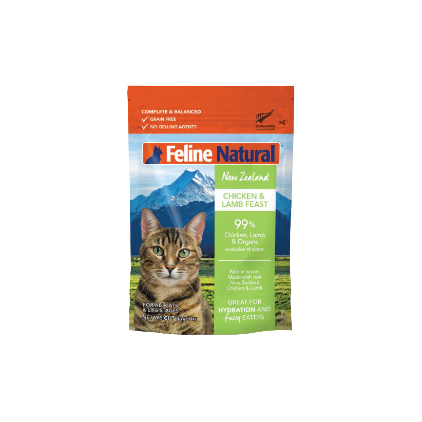 Feline Natural Variety Box Pouch Wet Cat Food 85g x 12
