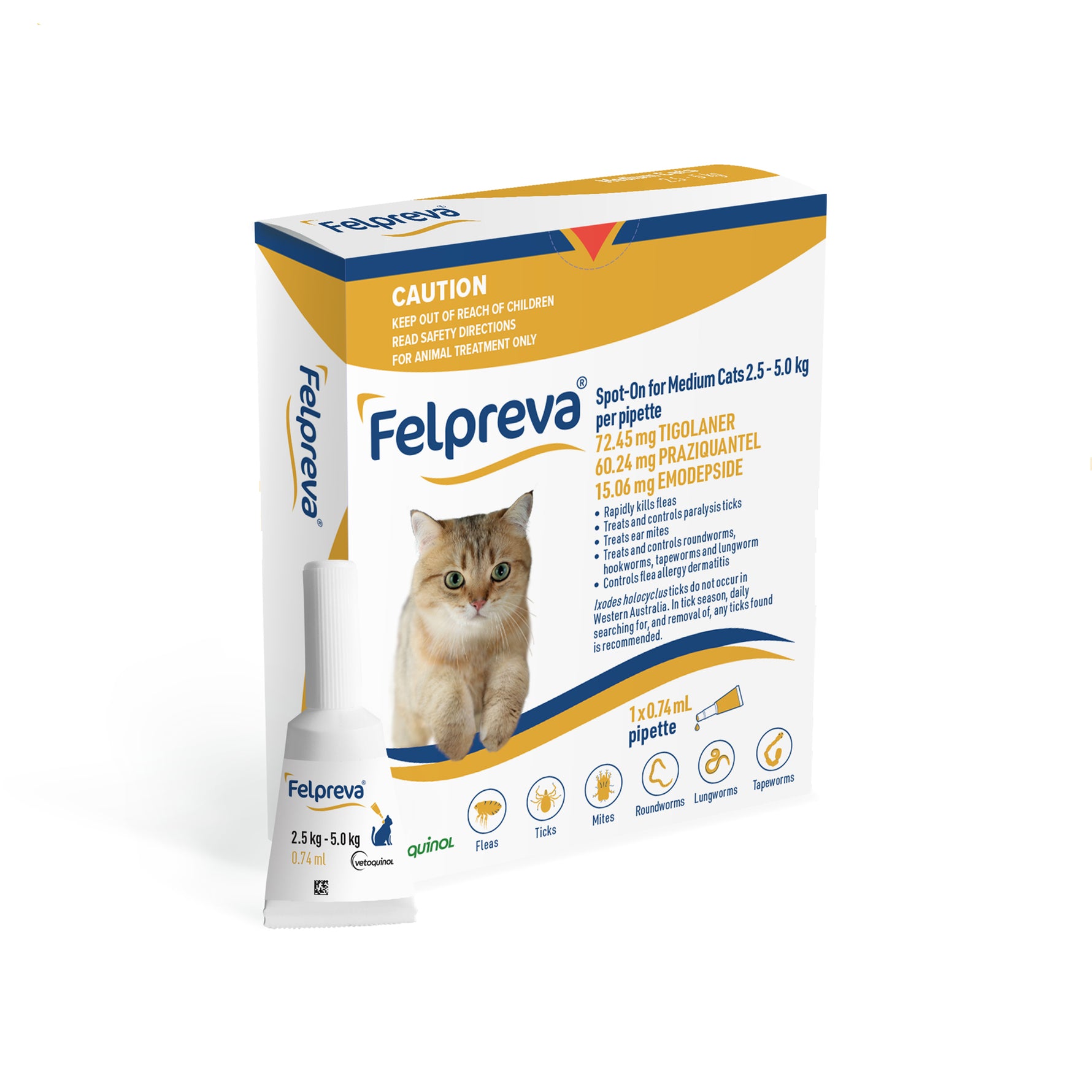 Felpreva Spot-On for Medium Cats 2.5-5kg