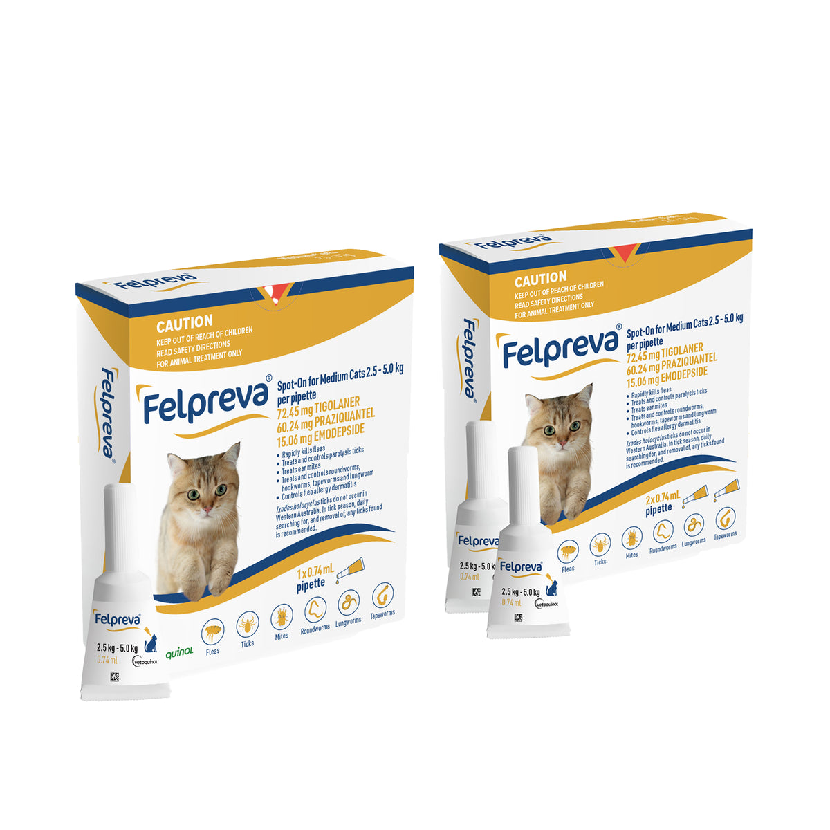 Felpreva Spot-On for Medium Cats 2.5-5kg
