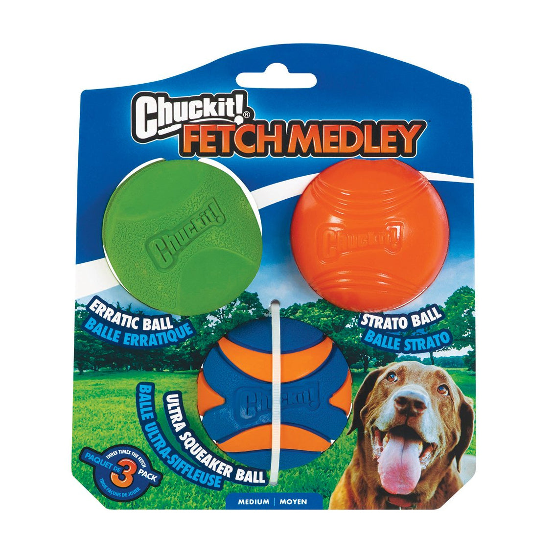 Chuckit! Fetch Medley Ball Set Medium Gen Pack vet-n-pet