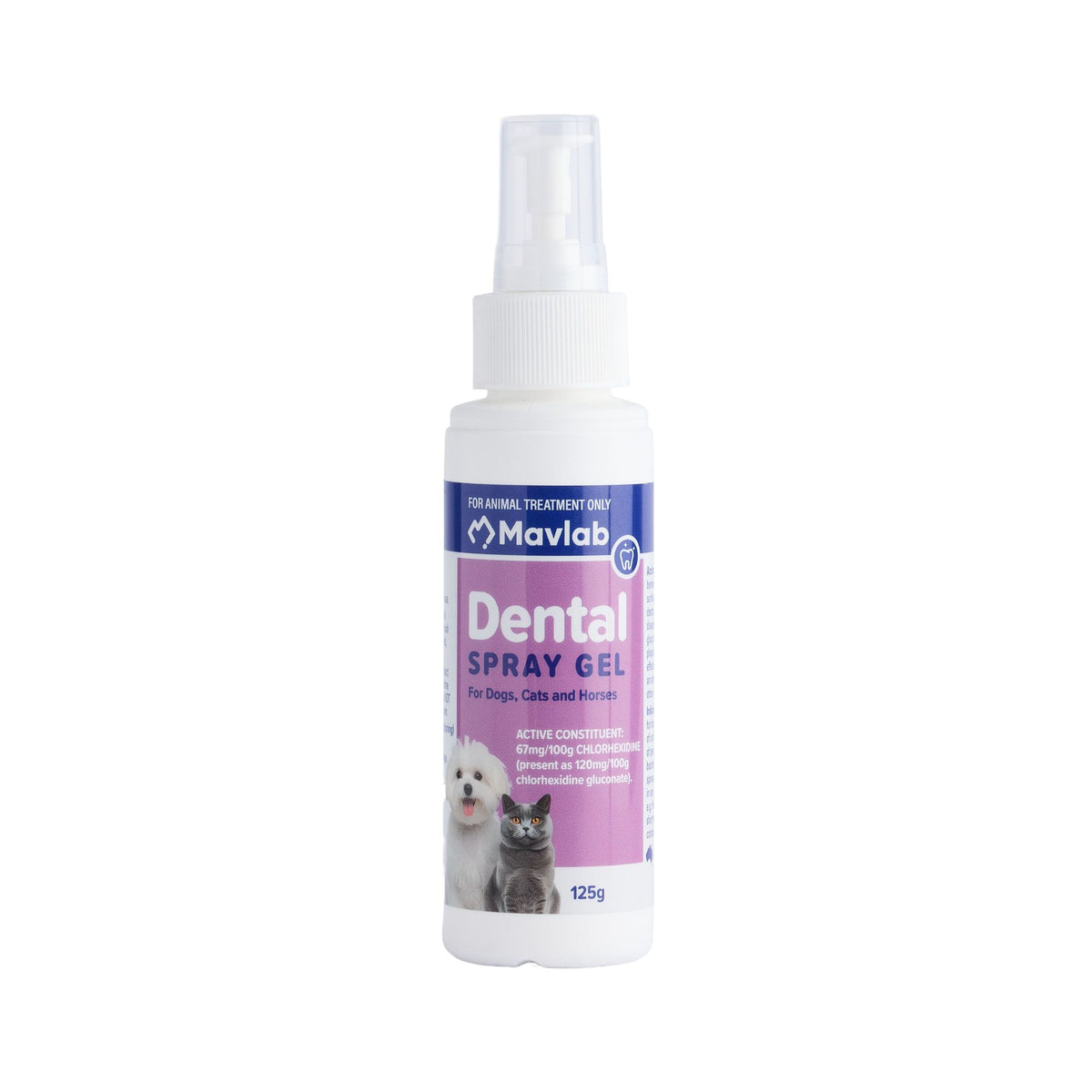 Mavlab Dental Spray Gel for Dogs, Cats & Horses 125g