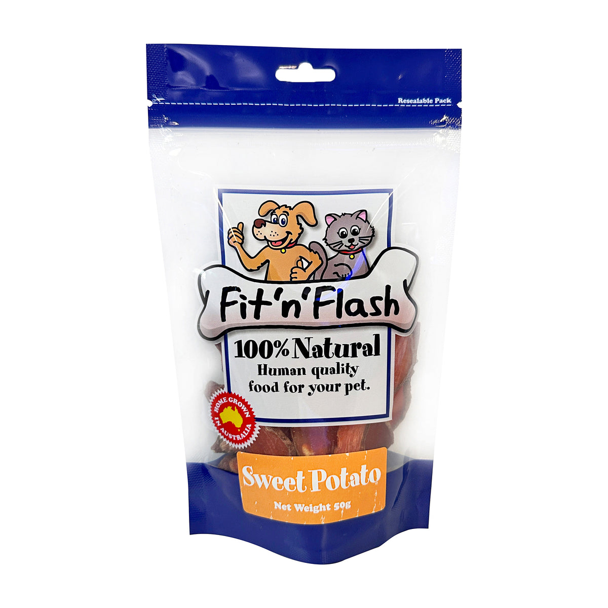 Fit&#39;n&#39;Flash Sweet Potato Chews 50g