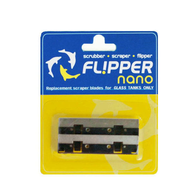 Flipper Nano Aquarium Cleaner Replacement Stainless Steel Blades - 2 Pack