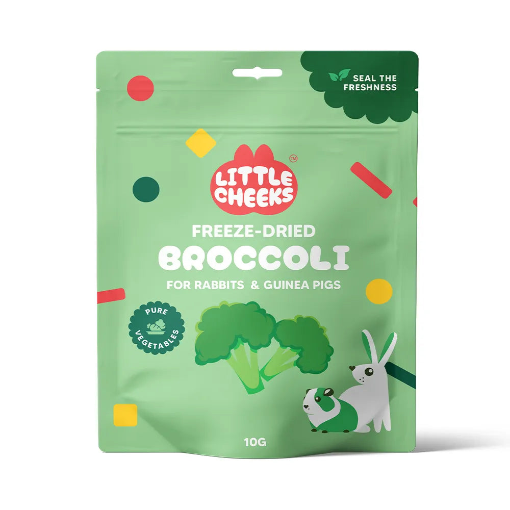 Little Cheeks Freeze Dried Broccoli for Rabbits & Guinea Pigs 10g