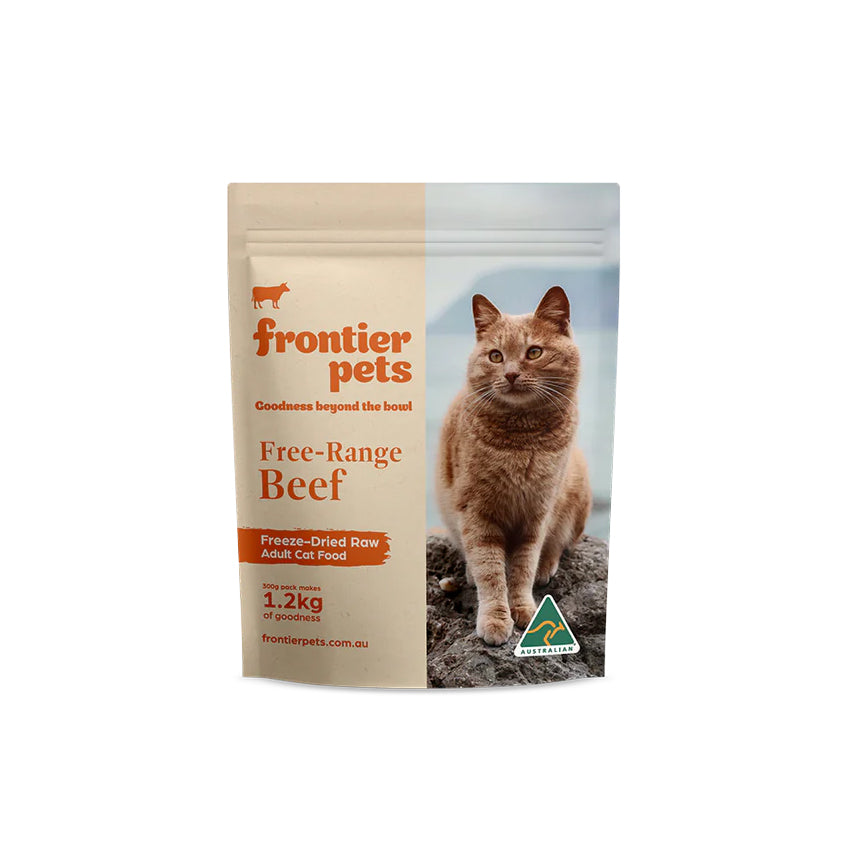 Frontier Pets Free-Range Beef Raw Freeze-Dried Adult Cat Food
