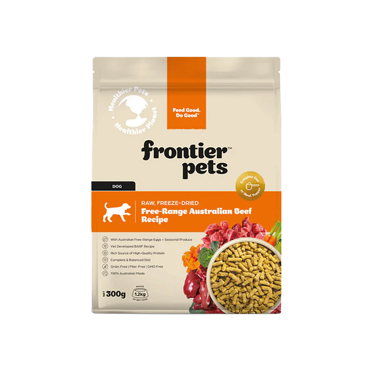 Frontier Pets Free-Range Beef Freeze-Dried Raw Adult Dog Food