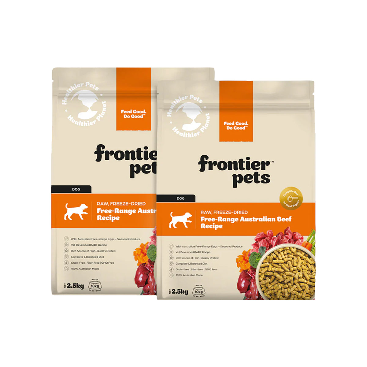Frontier Pets Free-Range Beef Freeze-Dried Raw Adult Dog Food