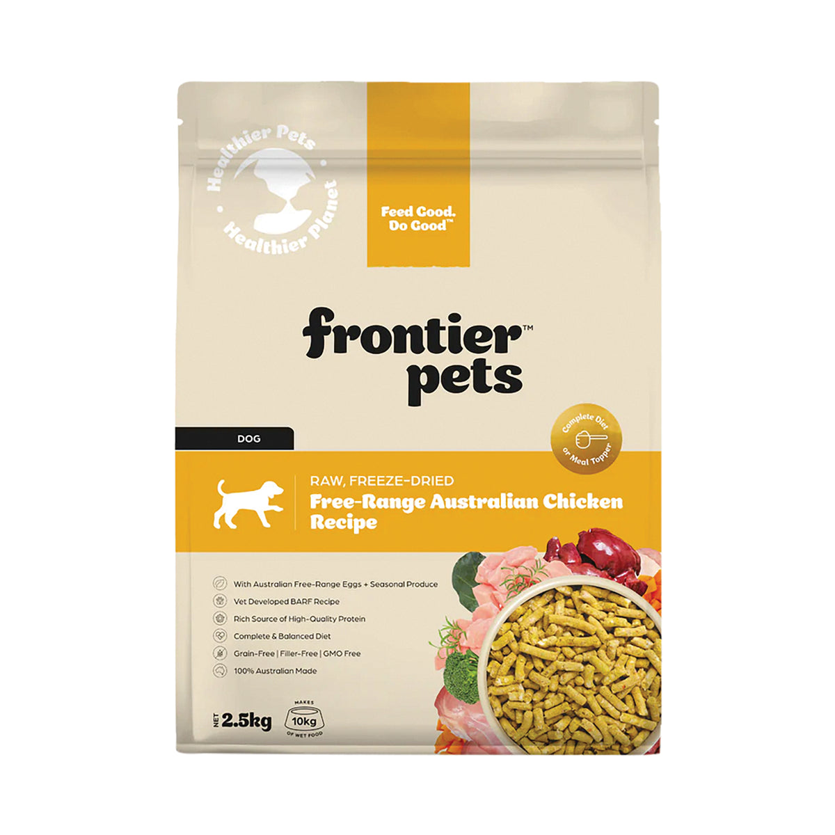 Frontier Pets Free-Range Chicken  Freeze-Dried Raw Adult Dog Food