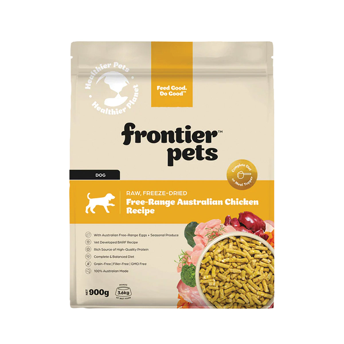 Frontier Pets Free-Range Chicken  Freeze-Dried Raw Adult Dog Food