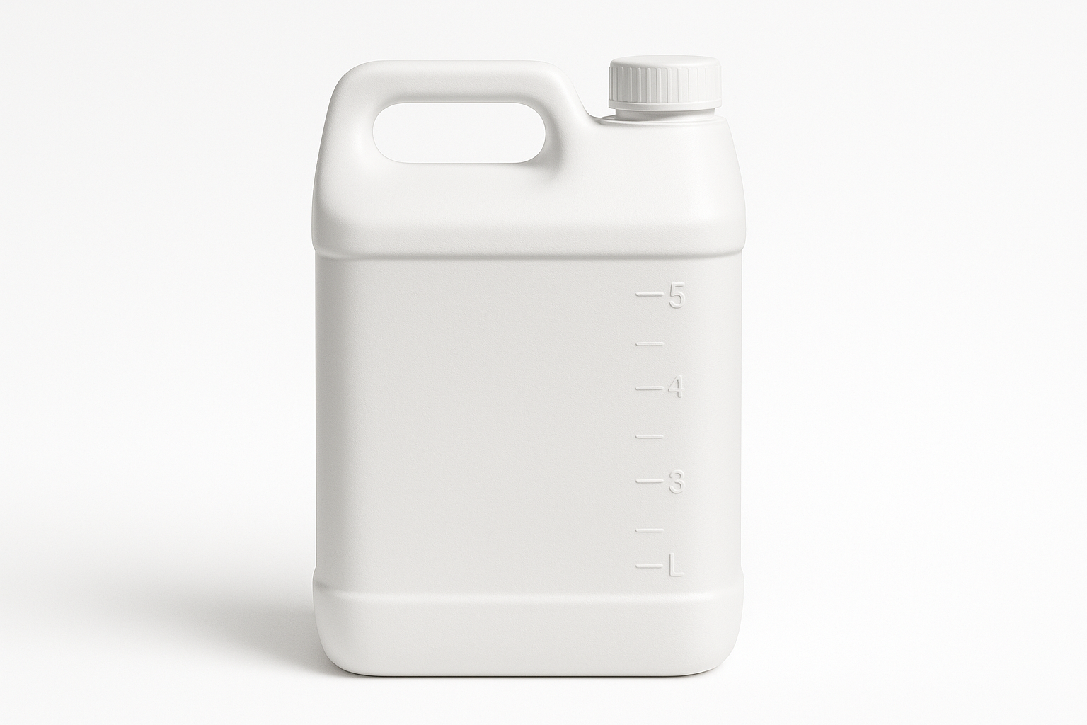 generic 5L white plastic bottle