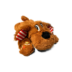 Gingerbread Droolly Dog showing candy-cane striped ears