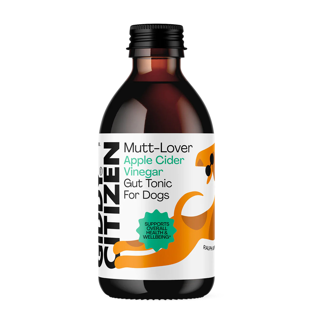Giddy Citizen Mutt-Lover Organic Apple Cider Vinegar Gut Tonic for Dogs 300mL