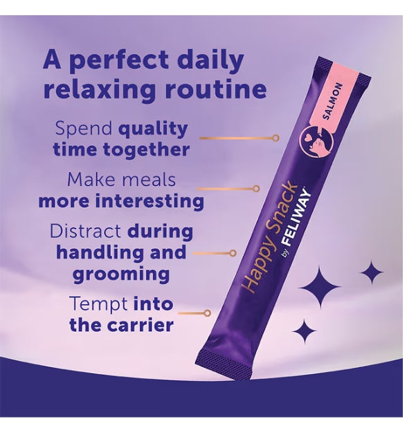 Feliway Happy Snack Calming Treat for Cats - Salmon