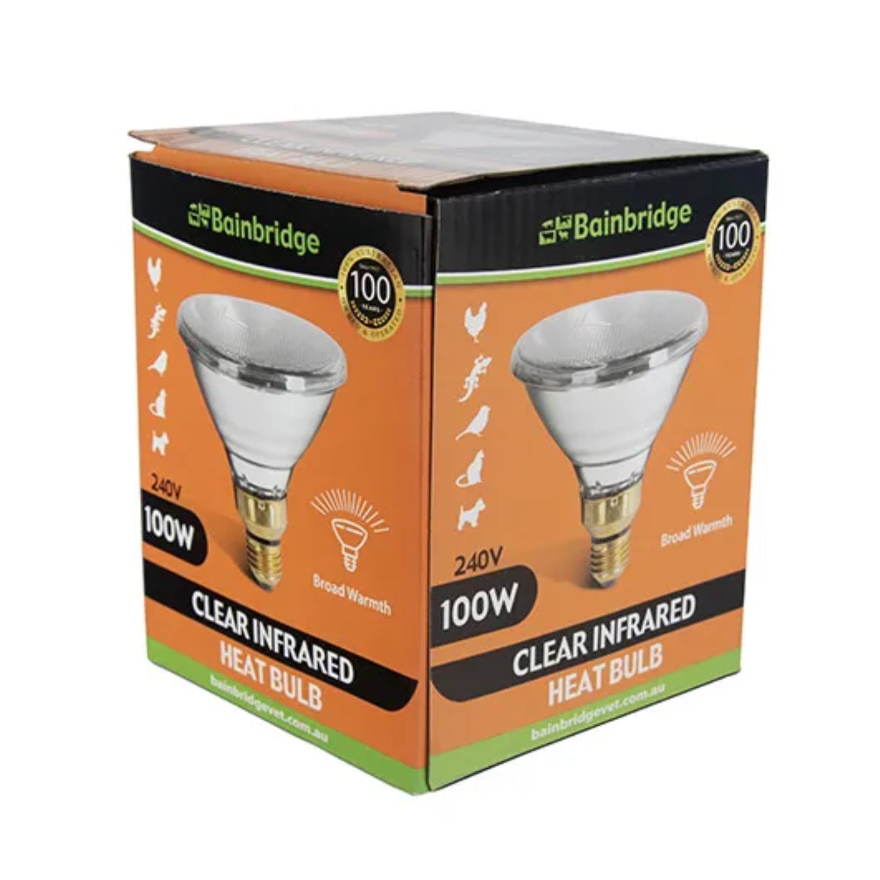 Bainbridge Infrared Heat Lamp Bulb - Clear
