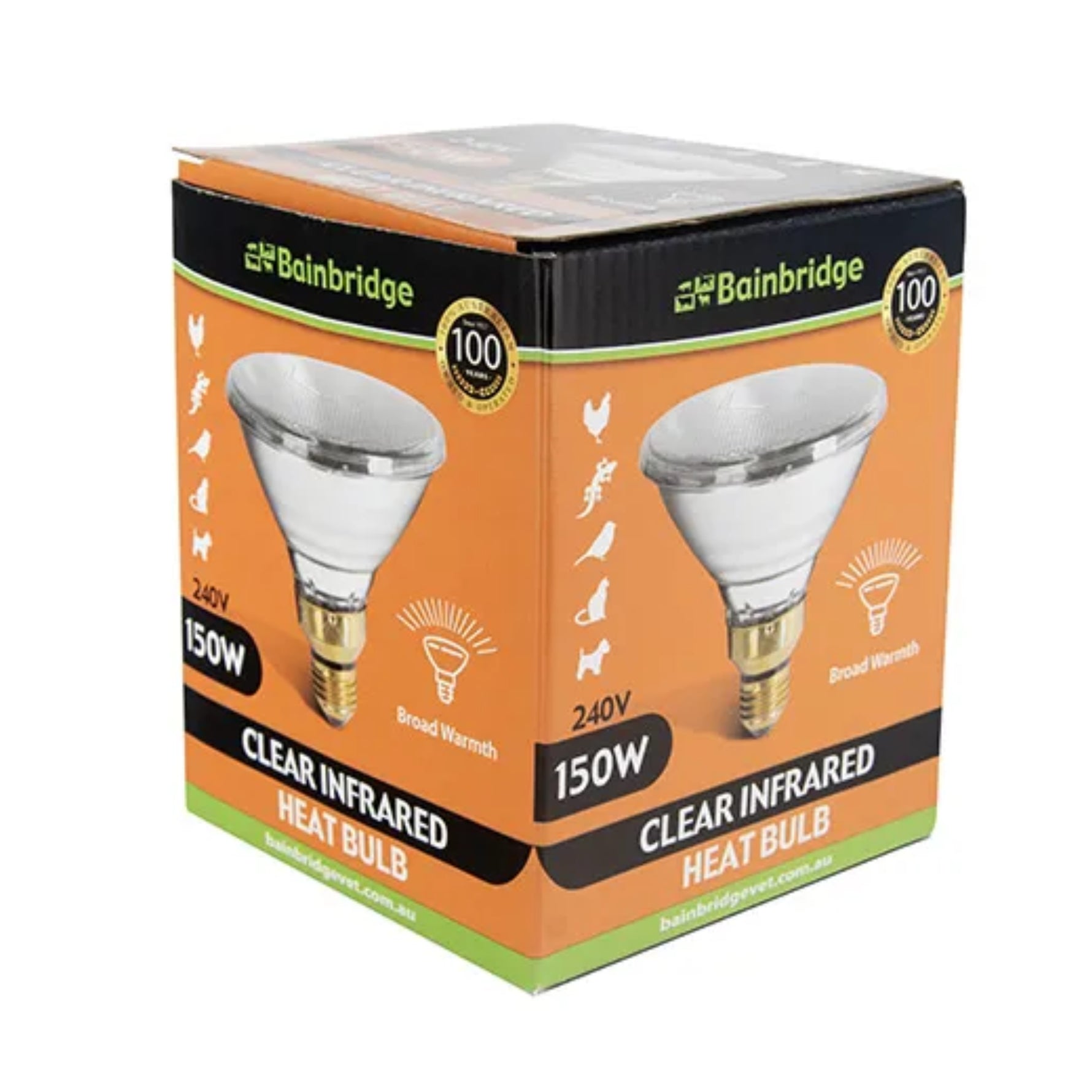 Bainbridge Infrared Heat Lamp Bulb - Clear