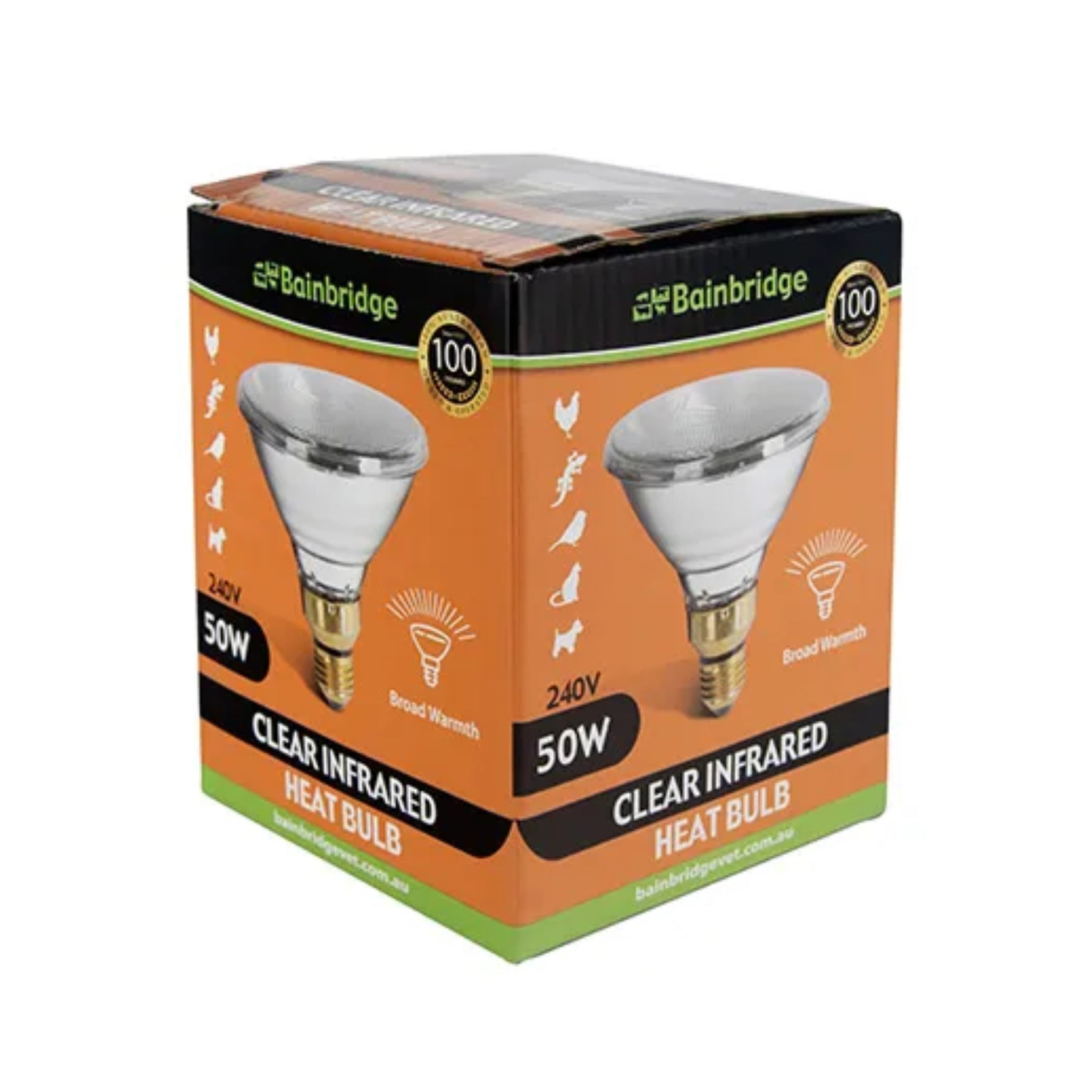 Bainbridge Infrared Heat Lamp Bulb - Clear