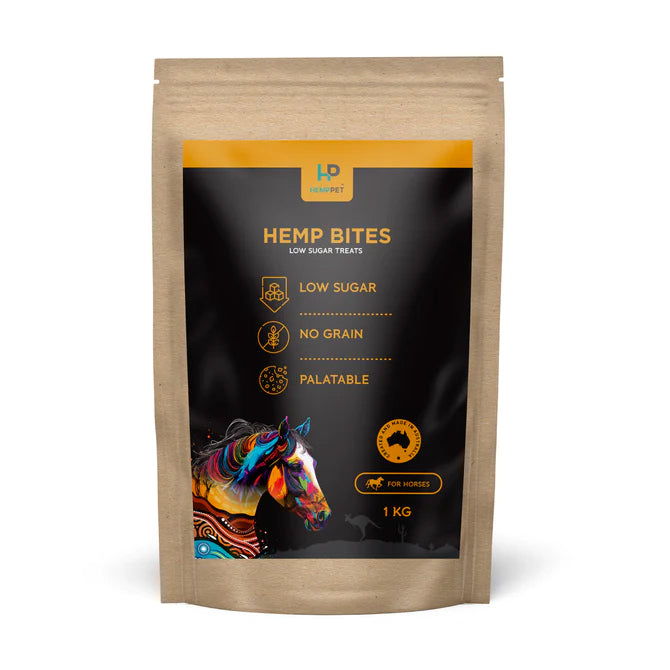 HempPet Hemp Bites Low Sugar Horse Treats 1kg
