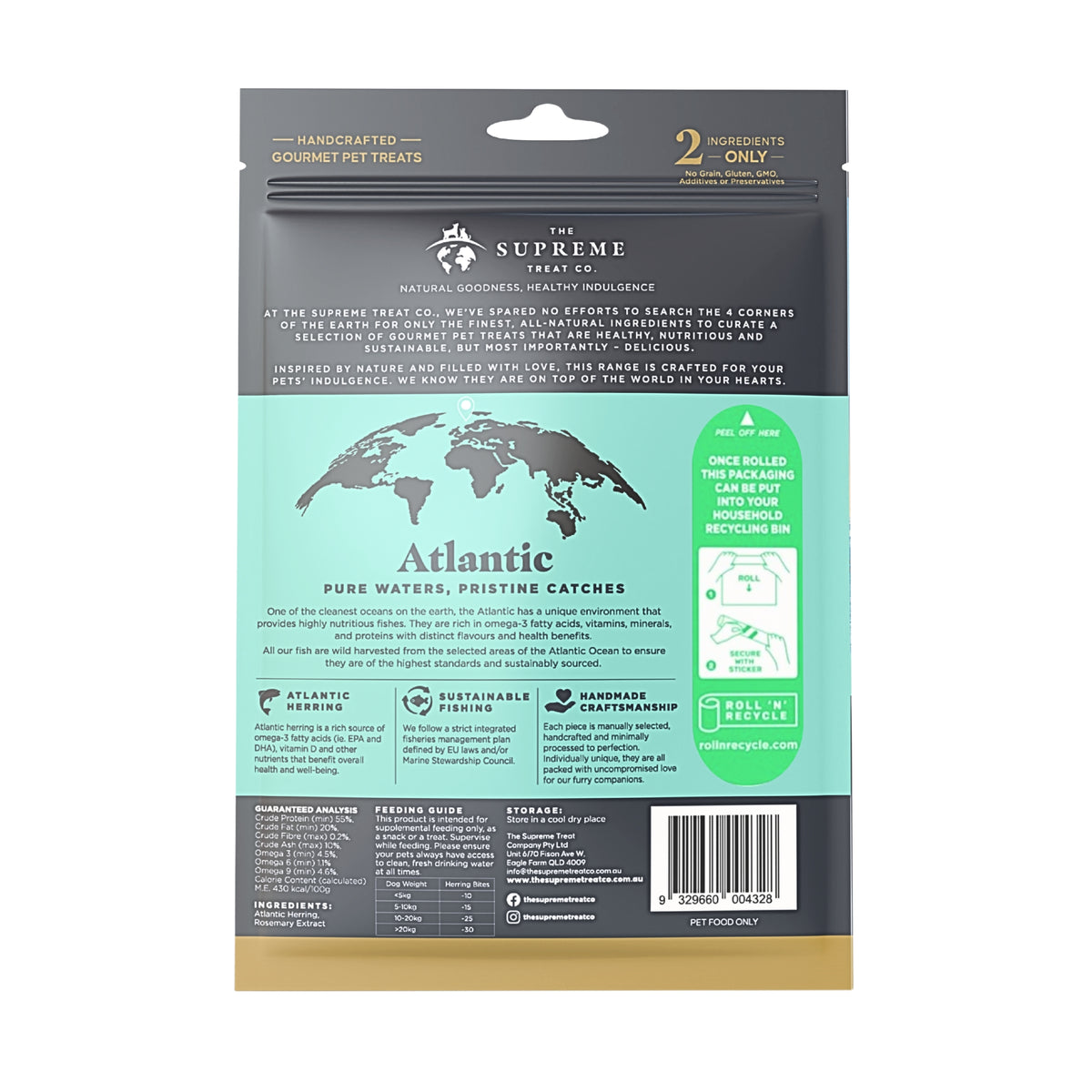 The Supreme Treat Co Herring Training Bites for Dogs 80g