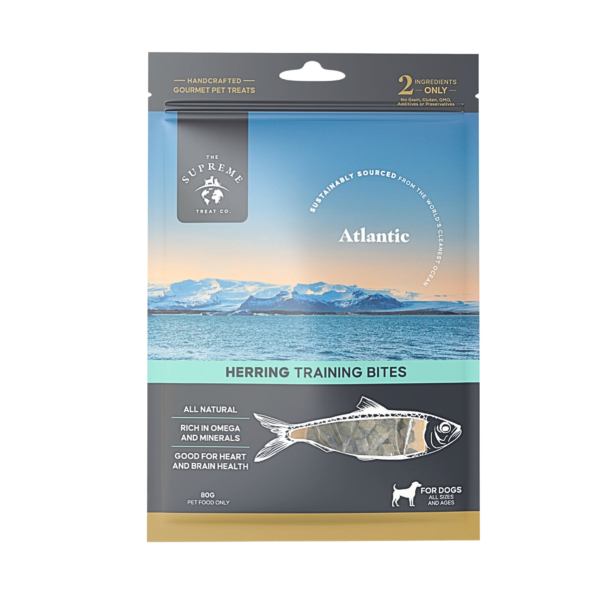The Supreme Treat Co Herring Training Bites for Dogs 80g