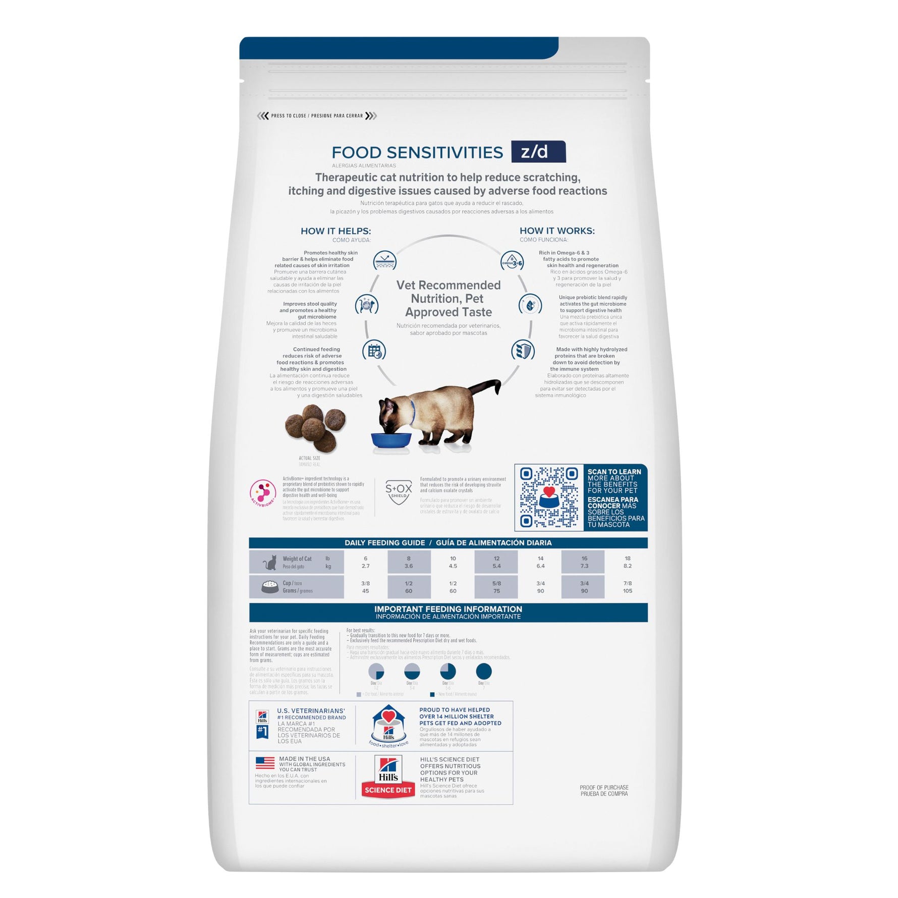 Hill's Prescription Diet Feline z/d Skin/Food Sensitivities