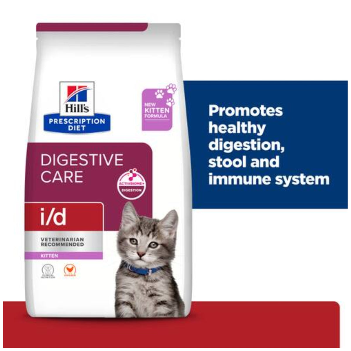Hill’s Prescription Diet i/d Chicken Flavour Dry Kitten Food 1.8kg
