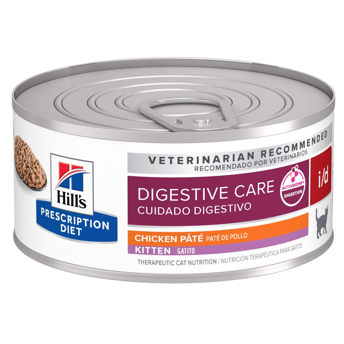 Hill’s Prescription Diet i/d Chicken Paté Wet Kitten Food 156g x 24