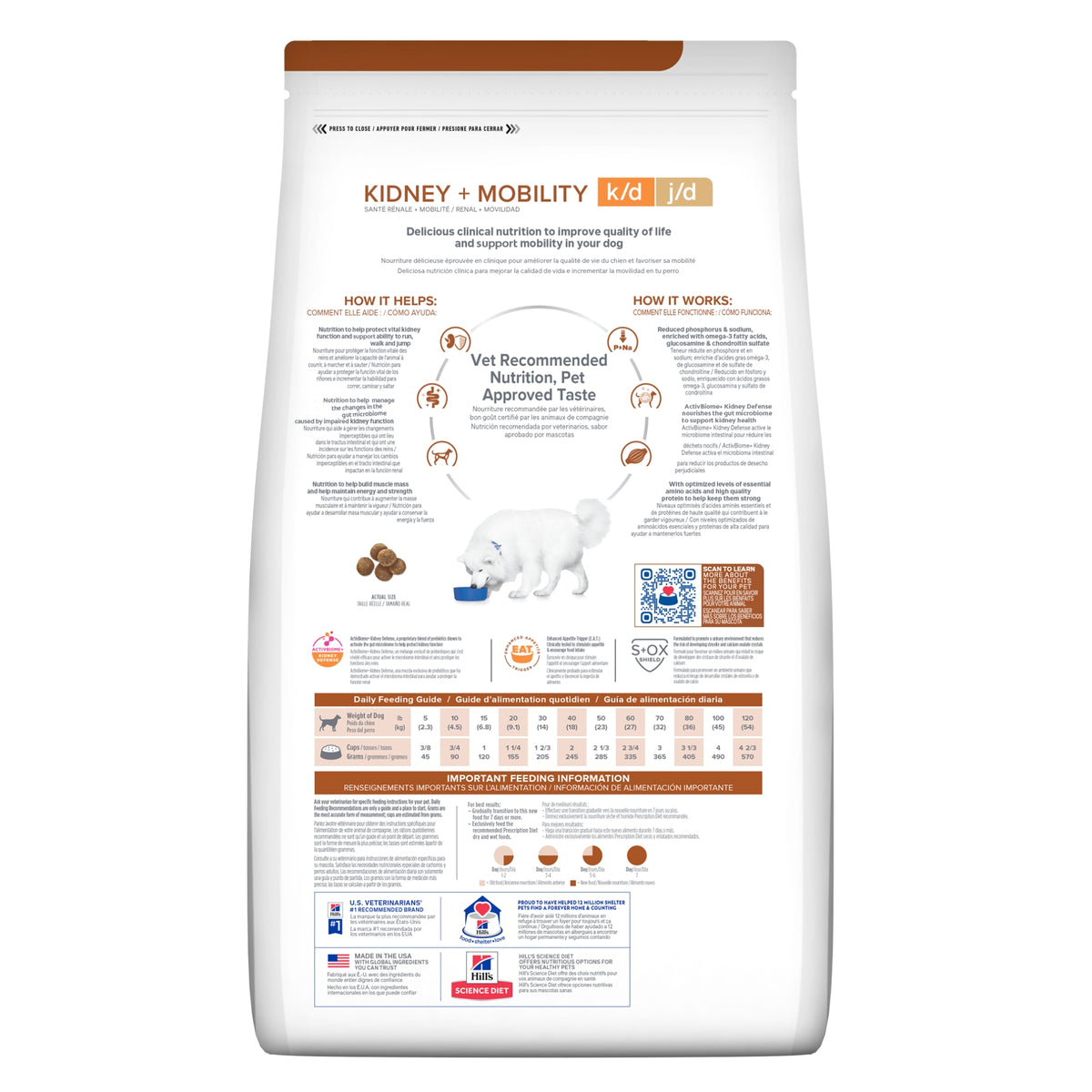 Hill's Prescription Diet Canine k/d Kidney+ j/d Mobility Care