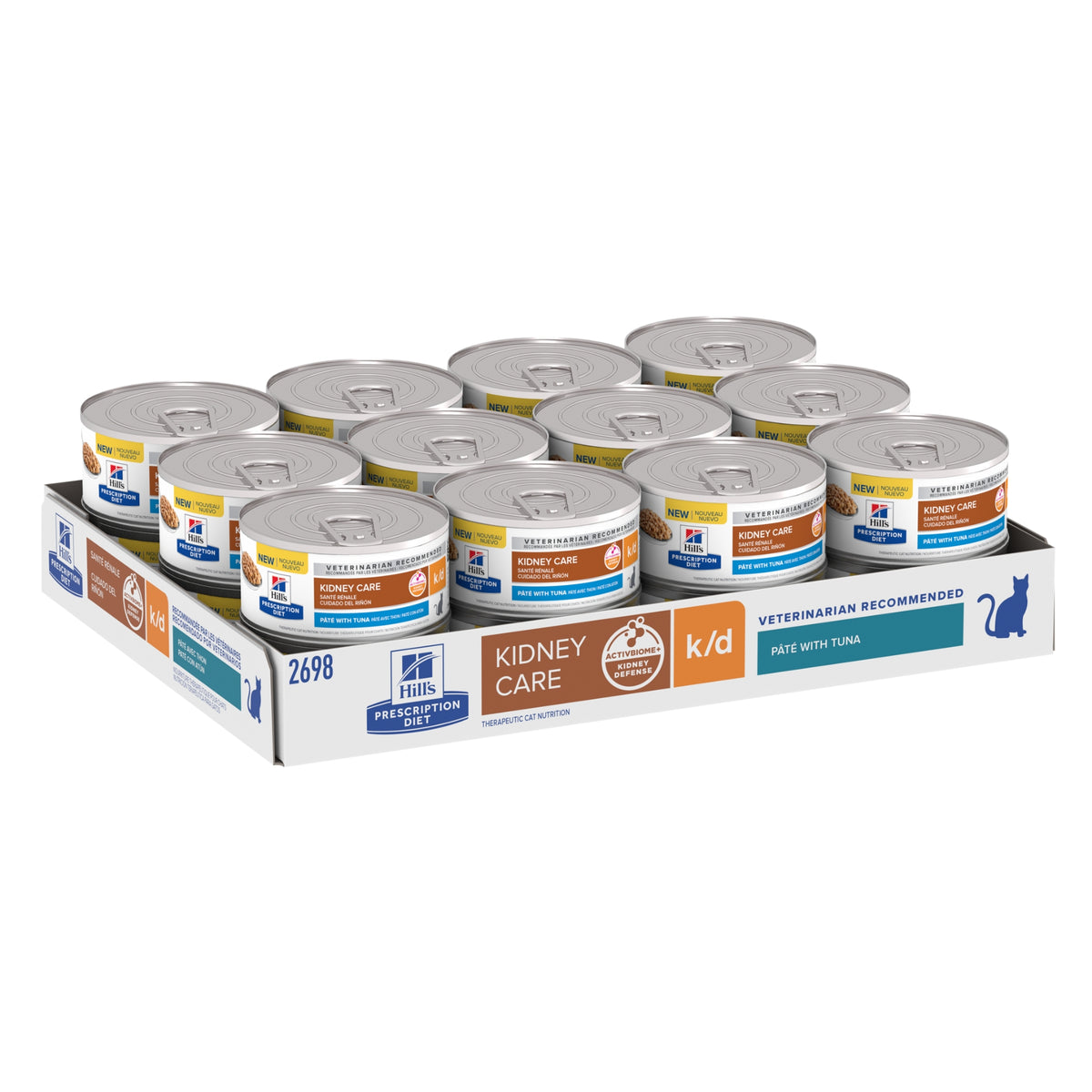 Hill's Prescription Diet Feline k/d Kidney Care Paté w/Tuna 156g x24