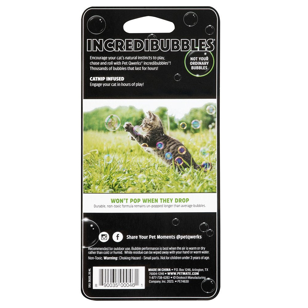 PetQwerks IncrediBUBBLES 25mL - Catnip Flavour