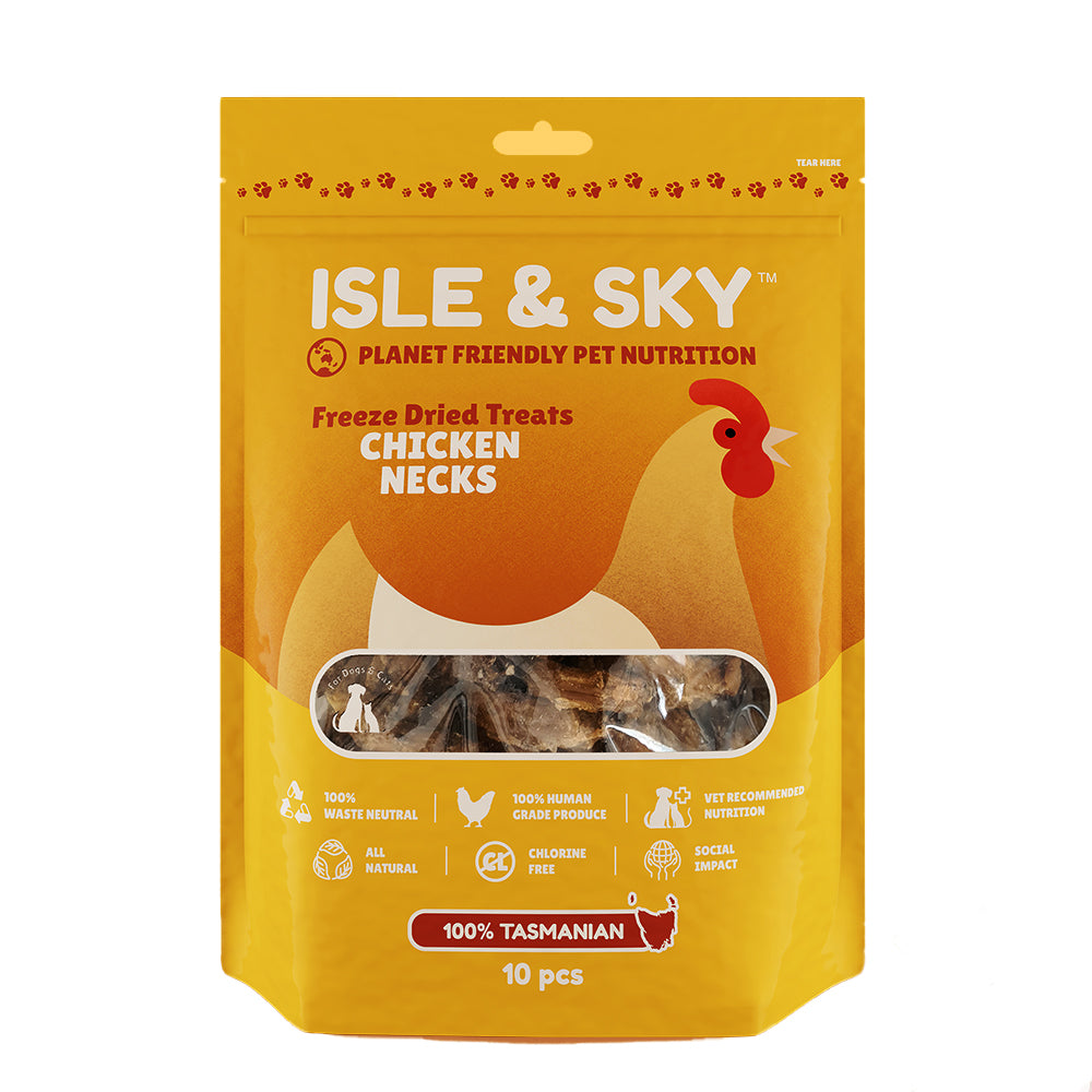 Isle Skye Chicken Necks Freeze Dried Treats vet-n-pet DIRECT