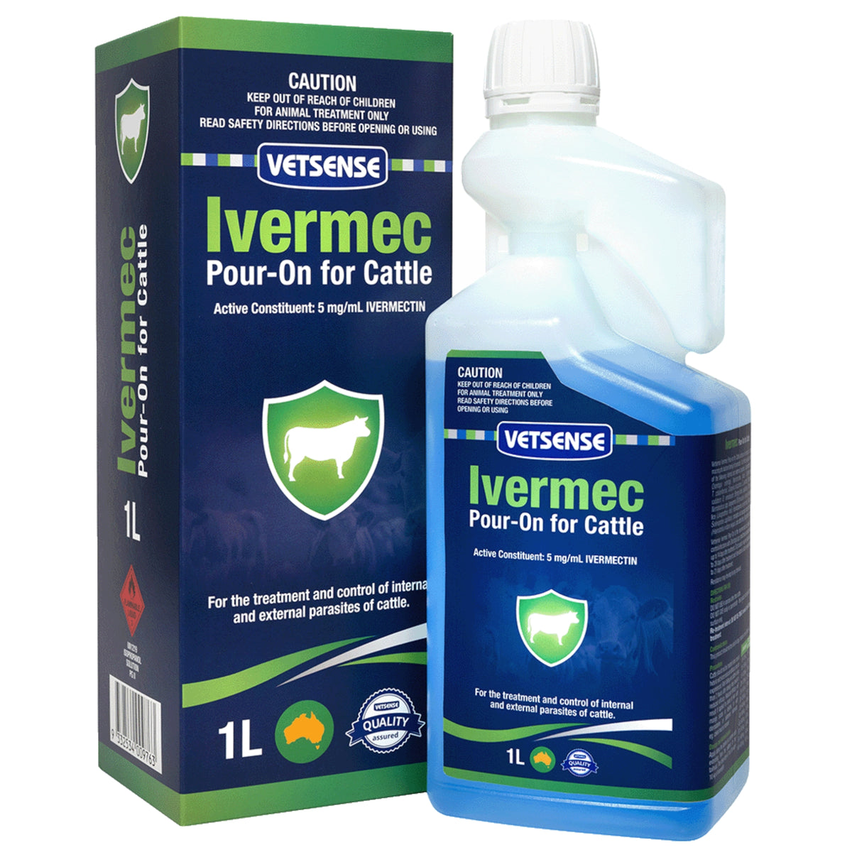 Vetsense Ivermec Pour-On for Cattle  ***Pickup Only***