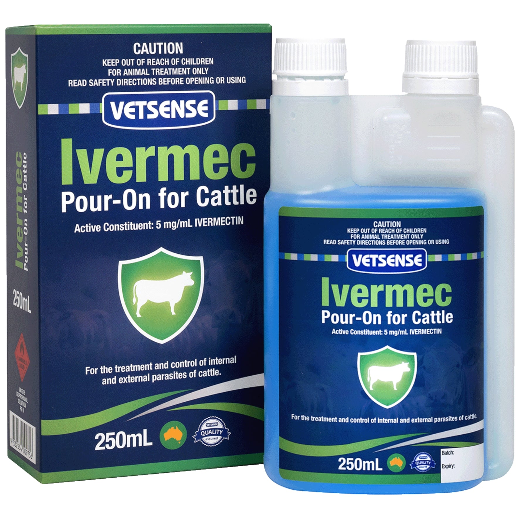 Vetsense Ivermec Pour-On for Cattle  ***Pickup Only***