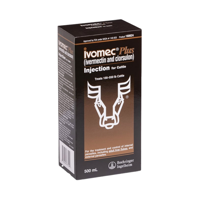 Ivomec Plus Injection for Cattle 500mL
