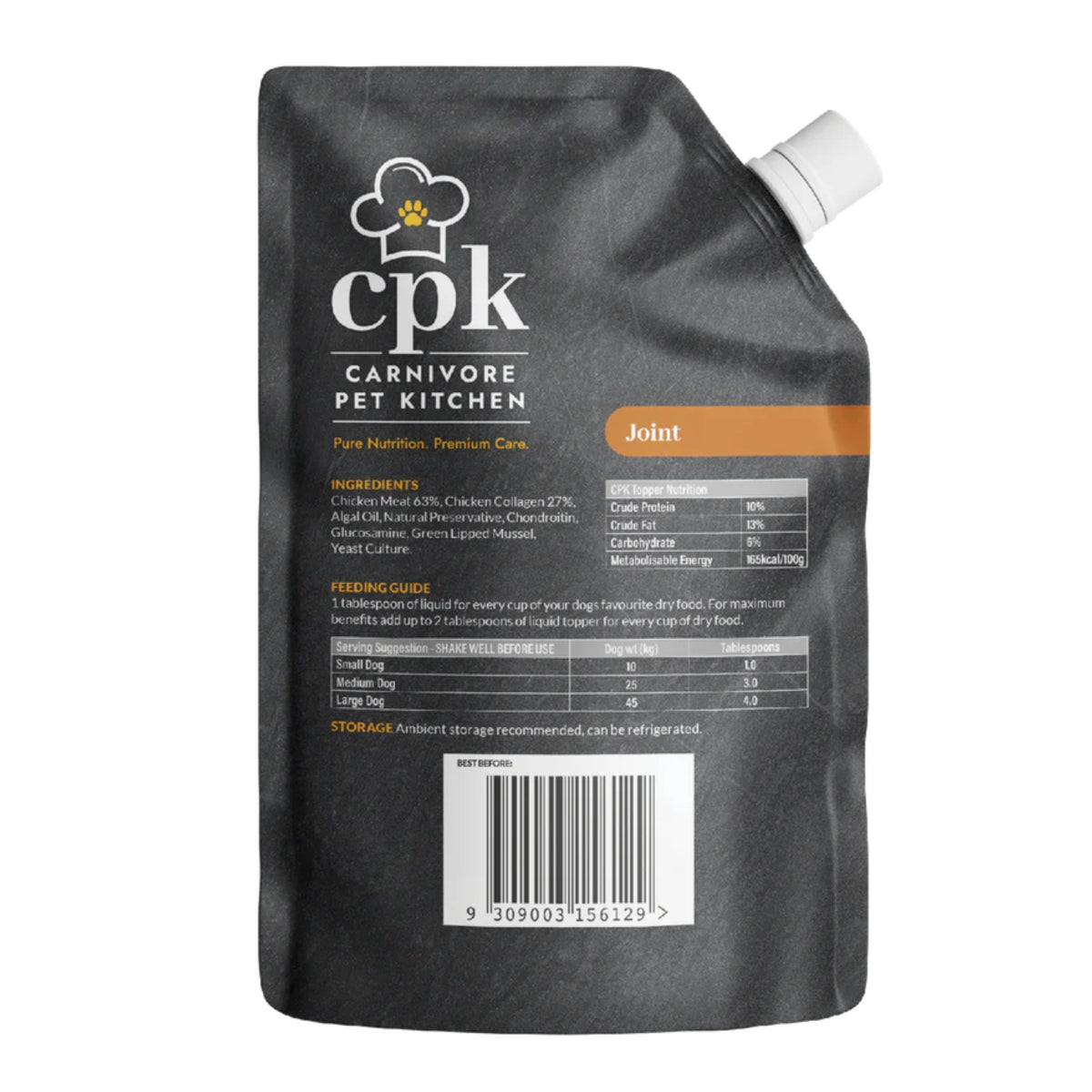 Carnivore Pet Kitchen Joint Meal Topper 230mL