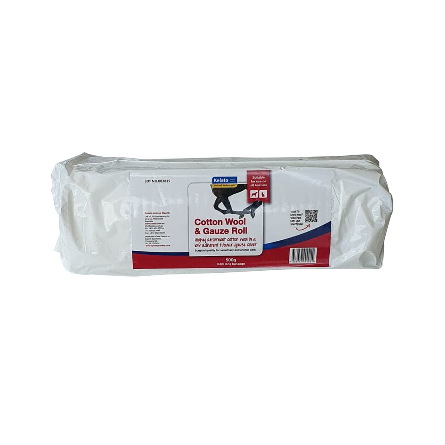 Kelato Cotton Wool & Gauze Roll 500g
